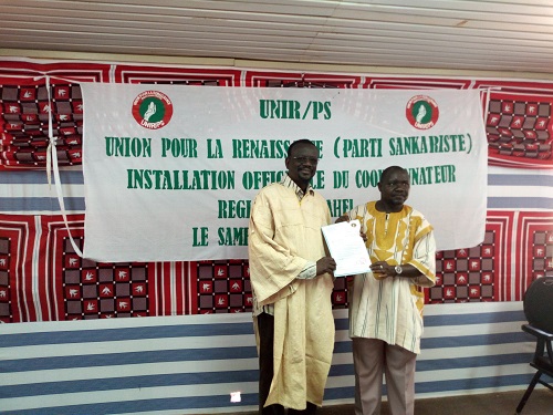 UNIR/PS dans le Sahel : Hama Fayçal Cissé installé coordonnateur régional